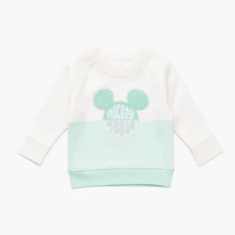 Embroidered Crewneck Sweatshirt- Summer Mickey Mouse 18-24 Months
